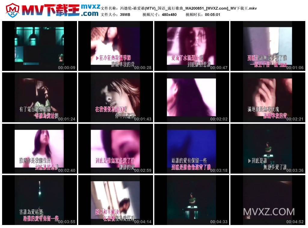 冯德伦-谁爱谁(MTV)_国语_流行歌曲_MA200851